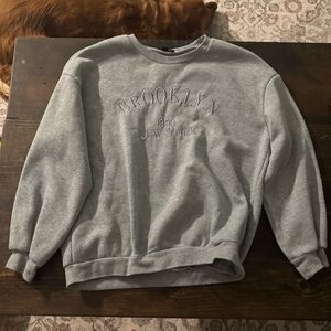 Brooklyn New York Crewneck Sweater - Gray